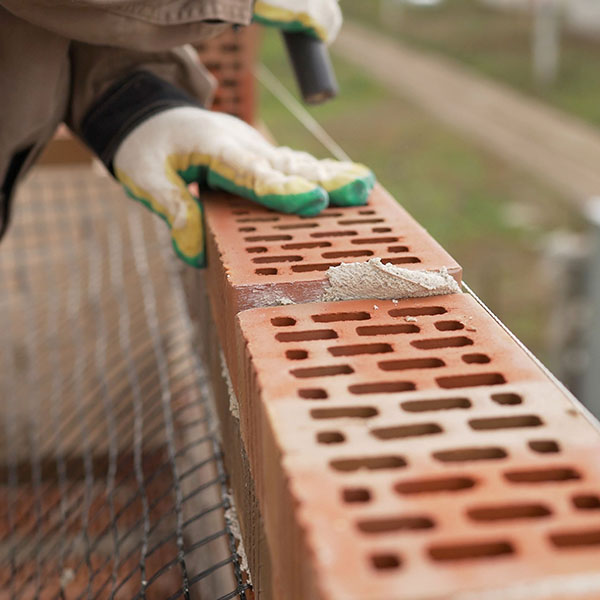 Brickwork, brick house construction